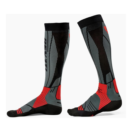 Skarpety termoaktywne REVIT KALAHARI DARK GREY/RED szary czerwony
