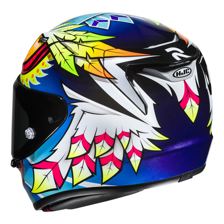 Kask integralny HJC RPHA 12 SPASSO BLUE/RED niebieski pomarańczowy żółty