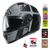 Kask integralny HJC I70 PRIKA GREY/BLACK czarny szary