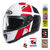 Kask integralny HJC I70 PRIKA WHITE/BLACK/RED biały czarny czerwony