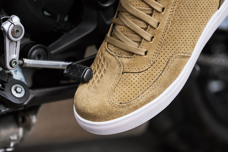 Trampki motocyklowe SHIMA SX-2 EVO BROWN brązowy biały