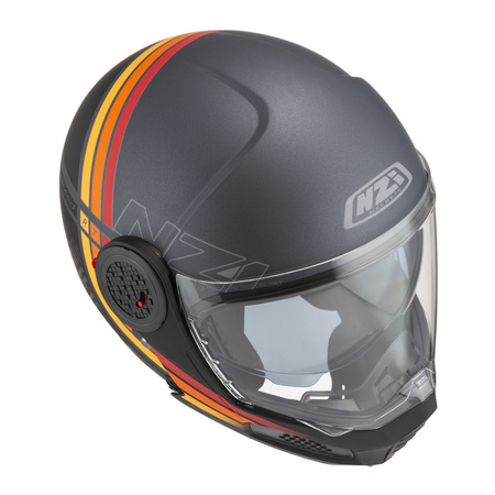 Kask szczękowy NZI MINIMOD WATSON BLACK ANTRACITE MATT szary czarny