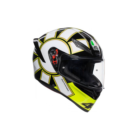 Kask integralny AGV K1 GOTHIC 46 czarny żółty biały