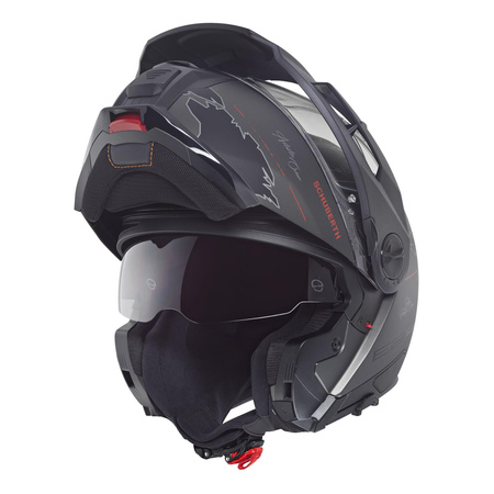 Kask szczękowy SCHUBERTH E2 ECE ATLAS ANTHRACITE czarny szary czerwony