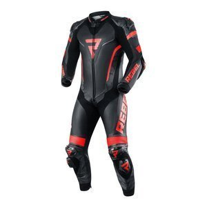 Kombinezon jednoczęściowy REBELHORN REBEL BLACK/FLO RED czarny czerwony fluo