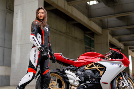 Kombinezon dwuczęściowy damski SHIMA MIURA 2.0 RED FLUO czarny biały czerwony fluo