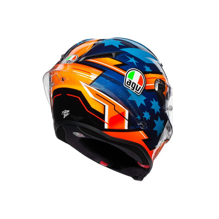 Kask integralny AGV CORSA R MILLER 2018 pomarańczowy niebieski granatowy biały