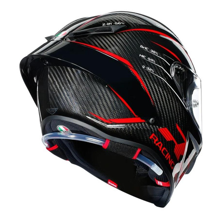 Kask integralny AGV PISTA GP RR PERFORMANCE CARBON/RED czerwony