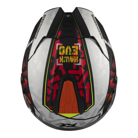 Kask integralny AXXIS HAWK EVO SV SKETCHBOOK B2 MATT czerwony czarny biały