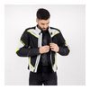 Kurtka tekstylna OZONE JET II ICE/BLACK/FLUO YELLOW szary żółty fluo czarny