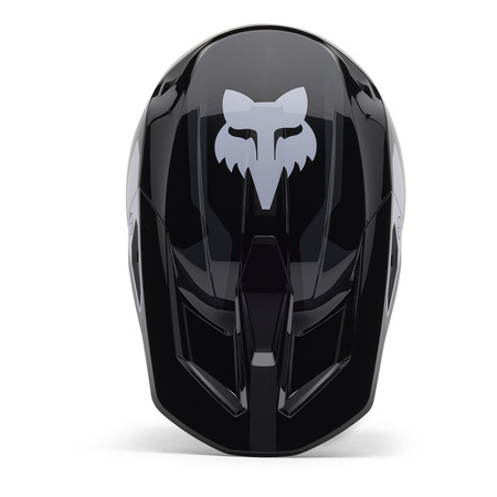 Kask cross FOX V1 LEAN BLACK czarny biały
