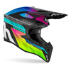 Kask cross Airoh WRAAP PRISM MATT niebieski różowy żółty fluo zielony fluo czarny biały szary