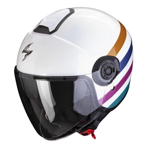 Kask otwarty SCORPION EXO-CITY II BEE WHITE/GREEN/GOLD biały zielony złoty