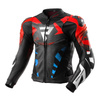 Kurtka skórzana REBELHORN INFERNO BLACK/BLUE/WHITE/RED czarny niebieski biały czerwony