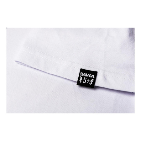 Koszulka T-shirt DAVCA CARDS WHITE biały beżowy zielony