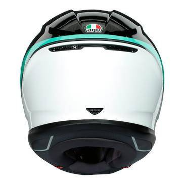 Kask integralny AGV K6 MINIMAL BLACK/MINT czarny biały zielony niebieski