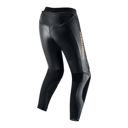 Spodnie skórzane damskie REBELHORN REBEL LADY BLACK/GOLD czarny złoty