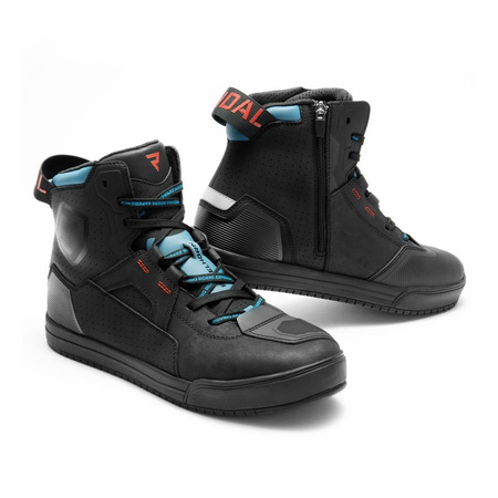 Trampki motocyklowe REBELHORN VANDAL II BLACK/BLUE/RED czarny niebieski czerwony