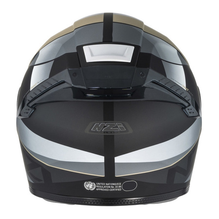Kask integralny NZI EURUS 4 STREAM VANGUARD BLACK SAND RED TINTED MATT czarny beżowy czerwony