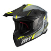 Kask cross MT FALCON S RULER C2 MATT szary czarny żółty fluo