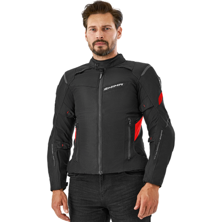 Kurtka tekstylna SHIMA RUSH 2.0 RED czarny czerwony