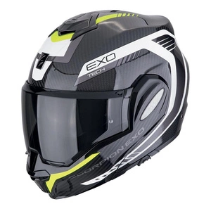 Kask szczękowy SCORPION EXO-TECH EVO CARBON COSY BLACK/NEON YELLOW czarny żółty fluo