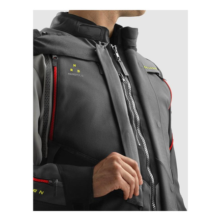Kurtka tekstylna REBELHORN HARDY 3.0 ANTHRACITE/GREY/YELLOW grafitowy szary żółty