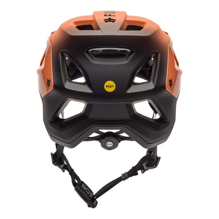 Kask rowerowy FOX SPEEDFRAME PRO BACKFADE CORAL czarny pomarańczowy