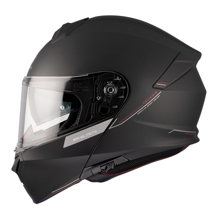 Kask szczękowy MT GENESIS SV SOLID MATT BLACK czarny mat
