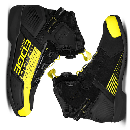 Buty motocyklowe krótkie Shima Edge Vent Men czarny-zółty fluo