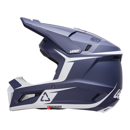 Kask cross z goglami LEATT KIT MOTO 3.5 BLUE niebieski