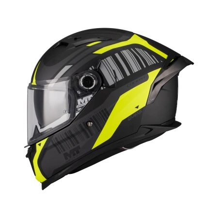 Kask integralny MT BRAKER SV COCKPIT BLACK/YELLOW MATT czarny żółty