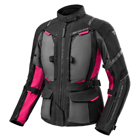 Kurtka tekstylna damska SHIMA HERO 2.0 LADY PINK czarny szary różowy