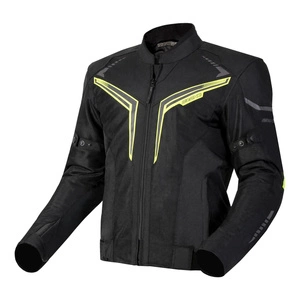 Kurtka tekstylna OZONE FLOW BLACK/FLUO YELLOW czarny żółty fluo