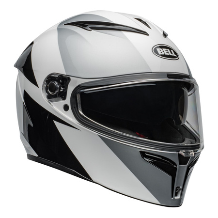 Kask integralny BELL LITHIUM ECE6 SHEAR SILVER/WHITE srebrny biały