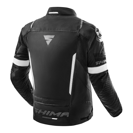Kurtka tekstylna SHIMA SOLID 2.0 BLACK/WHITE czarny biały