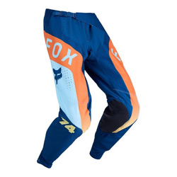 Spodnie cross FOX 360 TINE TWILIGHT niebieski pomarańczowy