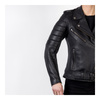 Kurtka skórzana damska OZONE RAMONES MODERN LADY MATT BLACK czarny