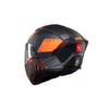 Kask szczękowy MT ATOM 2 SV STRANGE C4 MATT czarny pomarańczowy fluo