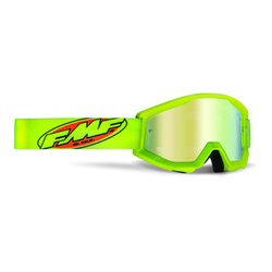 Gogle motocyklowe FMF POWERCORE CORE YELLOW SZYBA MIRROR GOLD żółty fluo