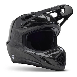 Kask cross FOX V3 RS CARBON SOLID BLACK czarny