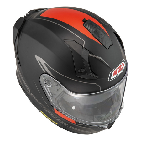 Kask integralny NZI GO RIDER STREAM DUO SOLID BLACK RED MATT czarny czerwony