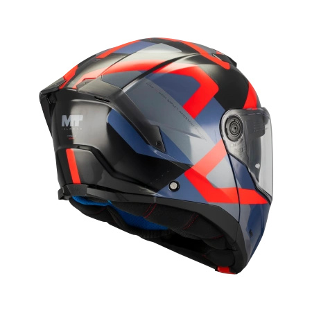 Kask szczękowy MT ATOM 2 SV DEXTER BLUE/RED niebieski czerwony