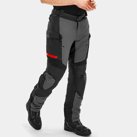 Spodnie tekstylne SHIMA DUNE RED czarny szary czerwony