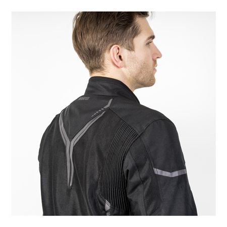 Kurtka tekstylna OZONE FLOW BLACK czarny