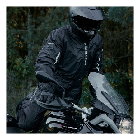 Kombinezon przeciwdeszczowy REBELHORN TRAVEL BLACK czarny