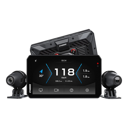 Nawigacja motocyklowa CHIGEE AIO-5 EVO CarPlay Android Auto ekran dotykowy