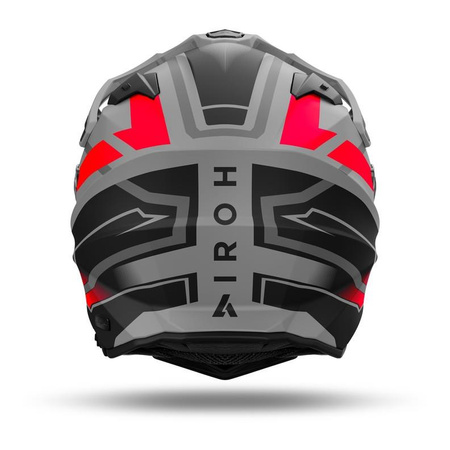Kask integralny AIROH COMMANDER 2 MAVICK ORANGE MATT szary pomarańczowy fluo