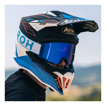 Gogle motocyklowe AIROH BLAST XR1 BLUE MATT niebieski