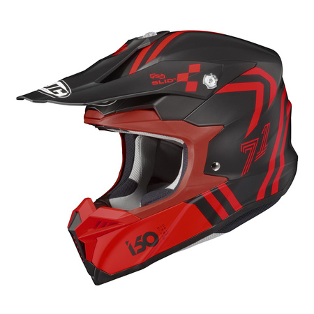Kask cross HJC I50 HEX RED/BLACK czerwony czarny